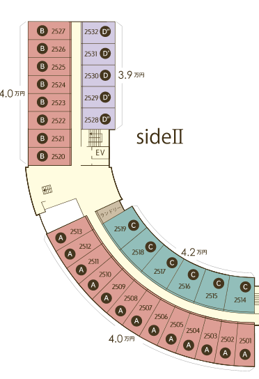 SIDE 2 5F 見取り図